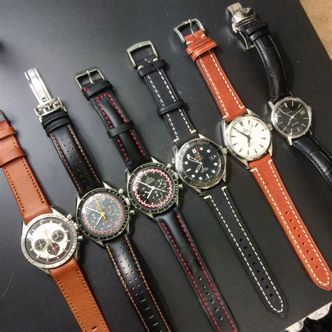 omega strap watches|omega leather watch straps.